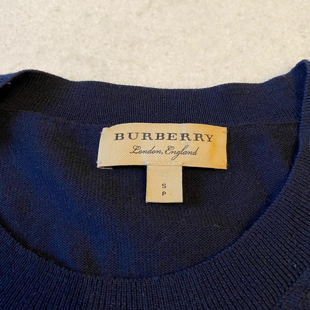 Blue Burberry Sweater